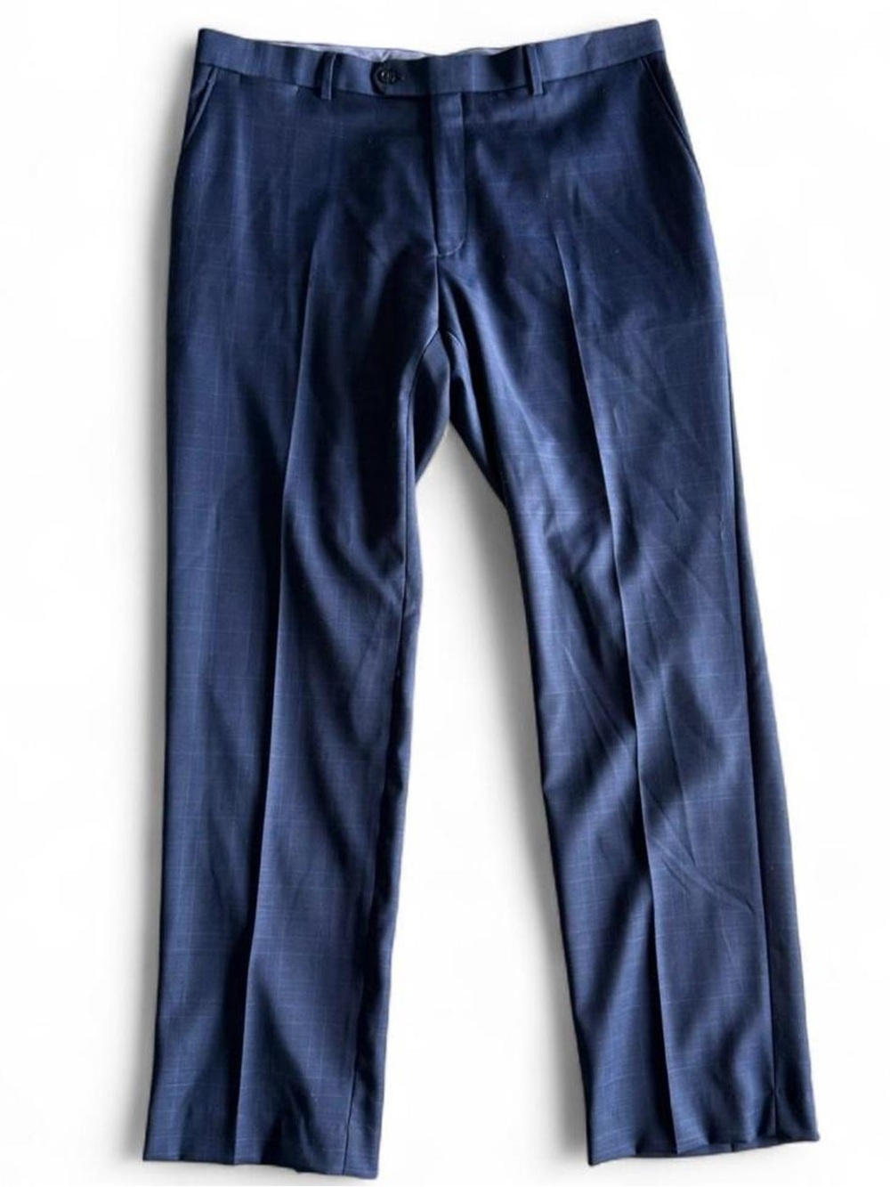 Tommy Hilfiger navy glen check slacks - preppy old money pants